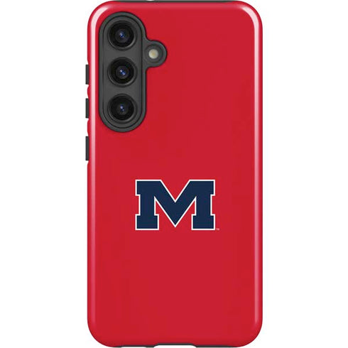 University of Mississippi Ole Miss Logo Red Galaxy S25 Plus Impact Case